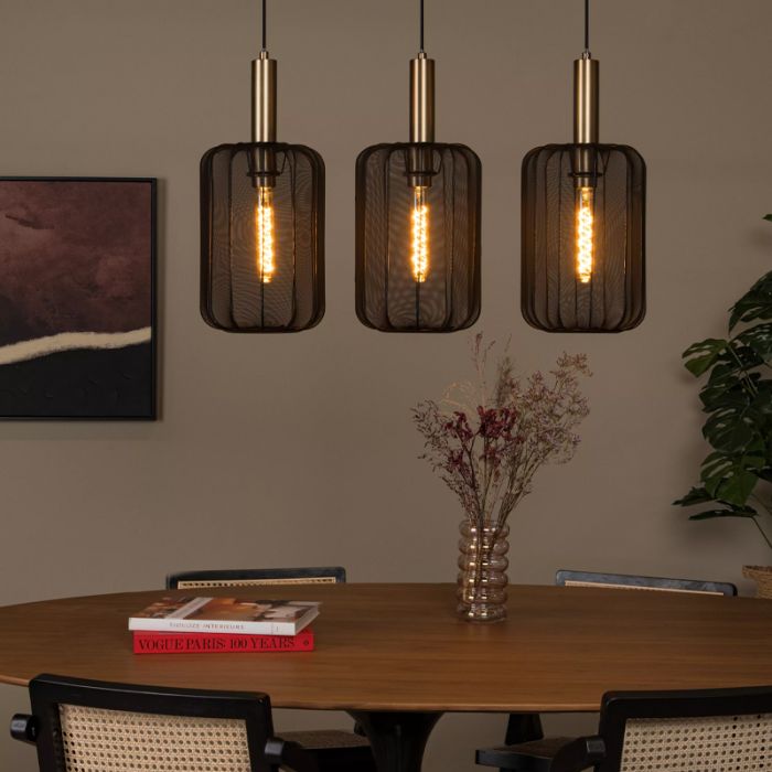 Schwarze Pendelleuchte Modern, Corina