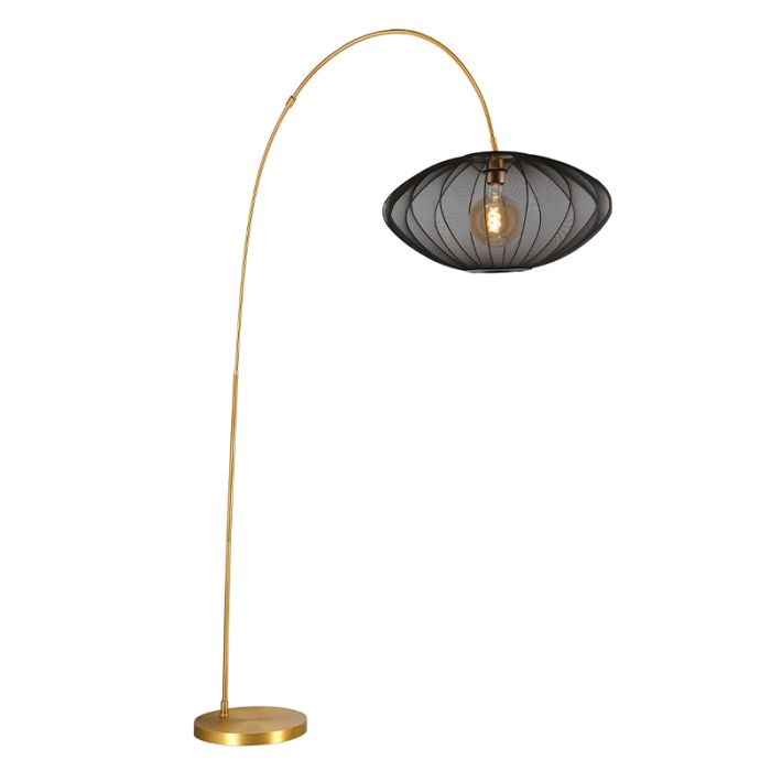 Schwarze Stehlampe Modern, Corina, mit Schalter