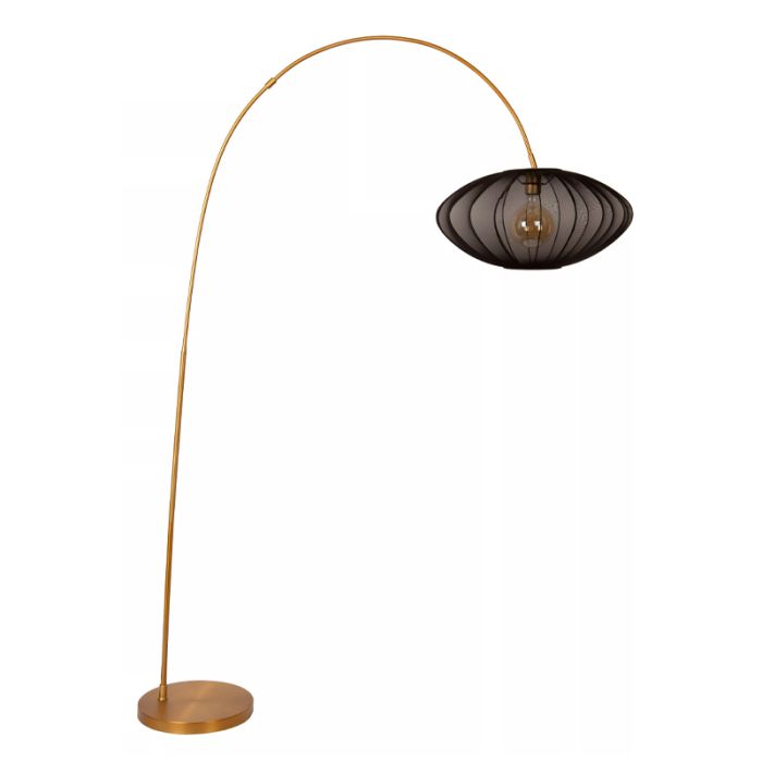 Schwarze Stehlampe Modern, Corina, mit Schalter