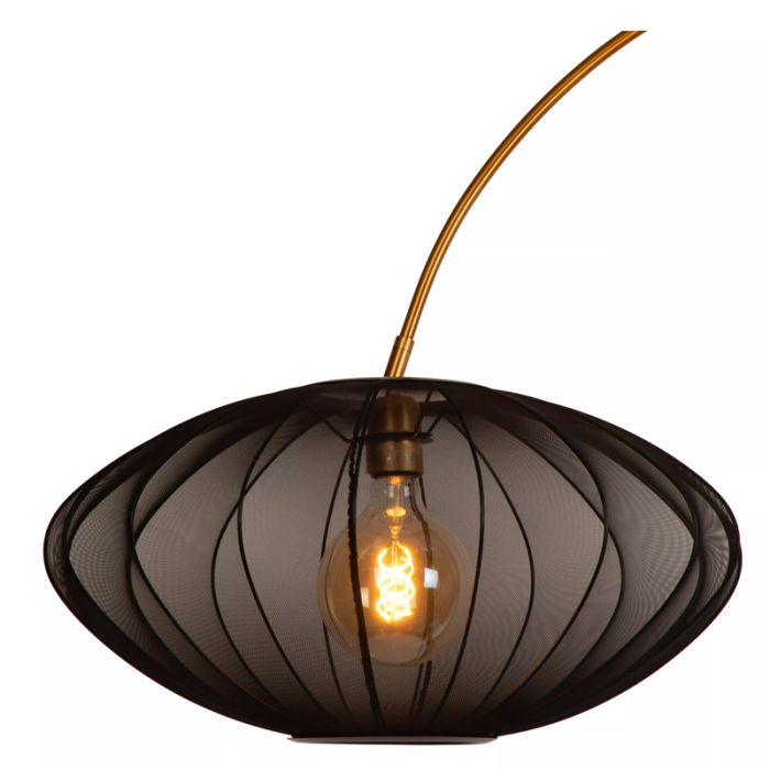 Schwarze Stehlampe Modern, Corina, mit Schalter