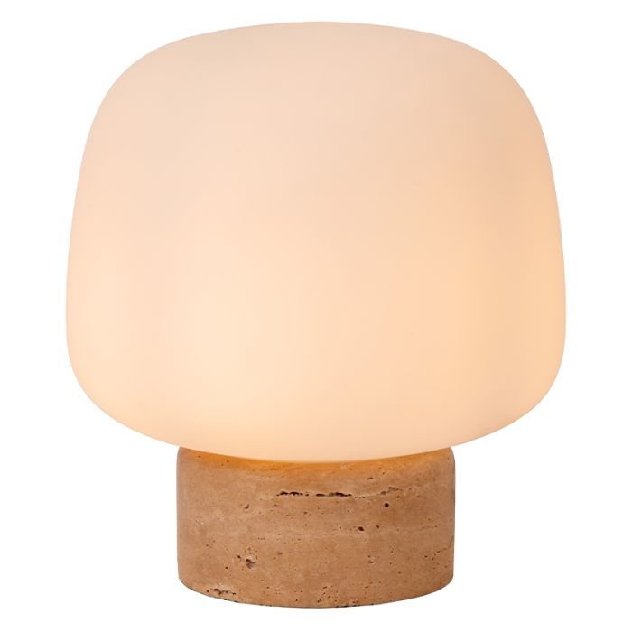Weiße Tischleuchte Modern, Anston, mit Schalter