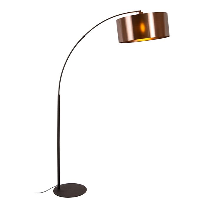 Rostfarbene Bogenlampe Modern, Rankos, mit Schalter
