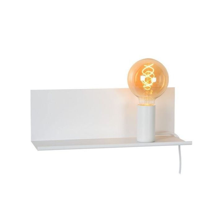 Weiße Wandleuchte Modern, Sebo, mit Schalter