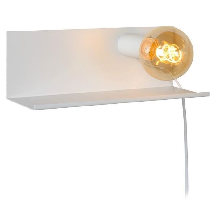 Weiße Wandleuchte Modern, Sebo, mit Schalter