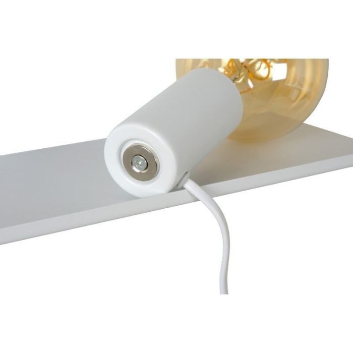 Weiße Wandleuchte Modern, Sebo, mit Schalter