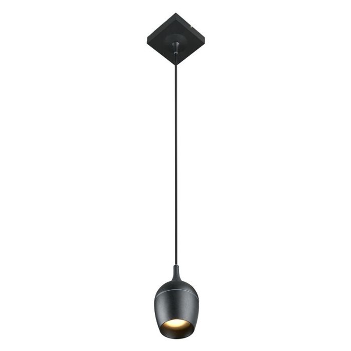 Schwarze Pendelleuchte Badezimmer Modern, Preston, IP44