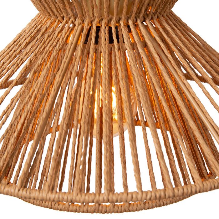 Rattan Pendelleuchte Braun, Tasman