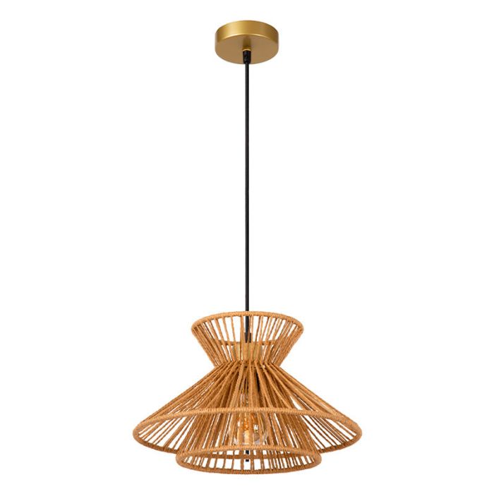 Rattan Pendelleuchte Braun, Tasman