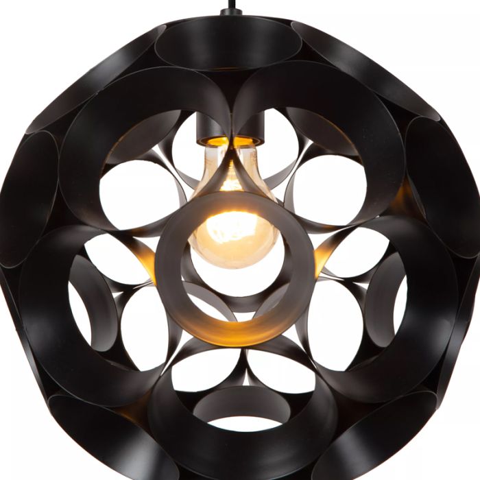Schwarze Pendelleuchte Modern, Hannelore