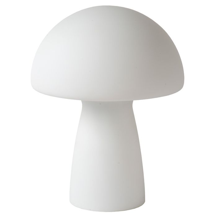 Weiße Tischleuchte Modern, Fungo, mit Schalter