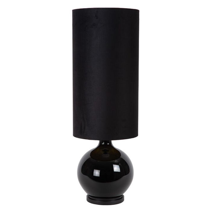 Schwarze Stehlampe Retro, Esterad, mit Schalter