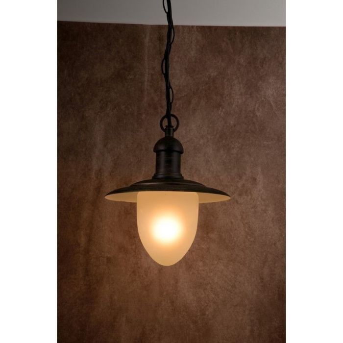 Rostfarbene Außenleuchte Landhaus, Aruba, IP44