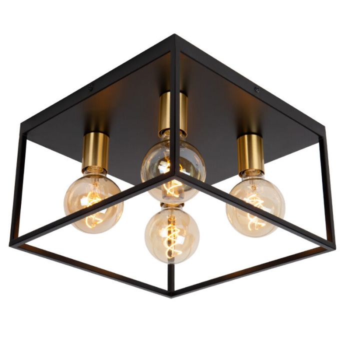 Schwarze Deckenlampe Modern, Ruben