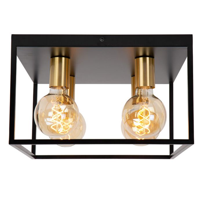 Schwarze Deckenlampe Modern, Ruben