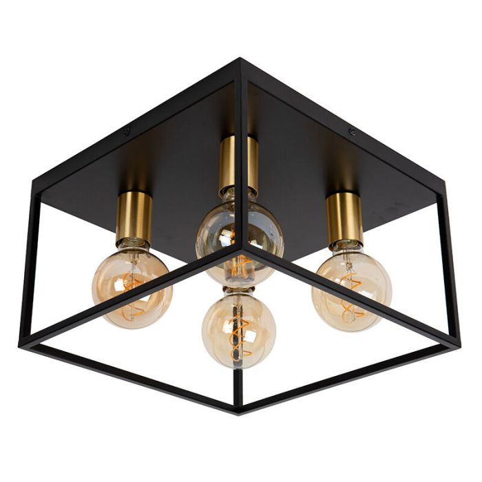 Schwarze Deckenlampe Modern, Ruben