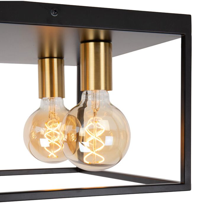 Schwarze Deckenlampe Modern, Ruben