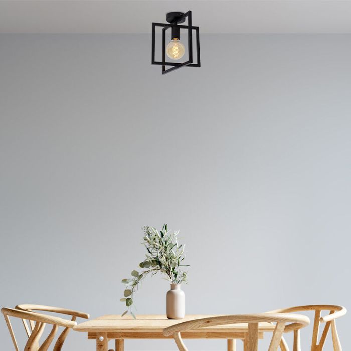 Schwarze Deckenlampe Modern, Luuk