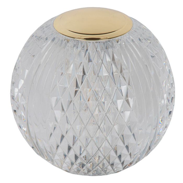 Transparente Tischleuchte Modern, Cintra, 2W, 3000K LED, 3-stufig dimmbar