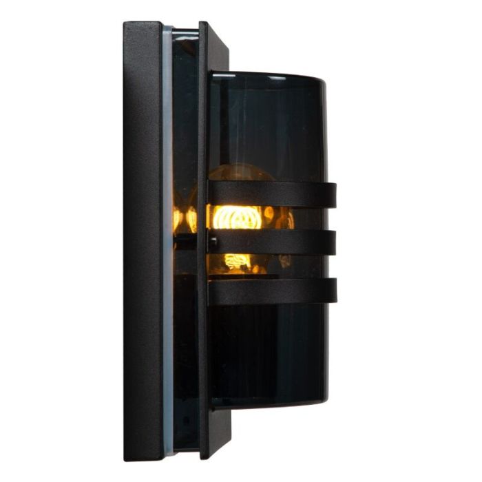 Schwarze Außenleuchte Modern, Privas, IP44