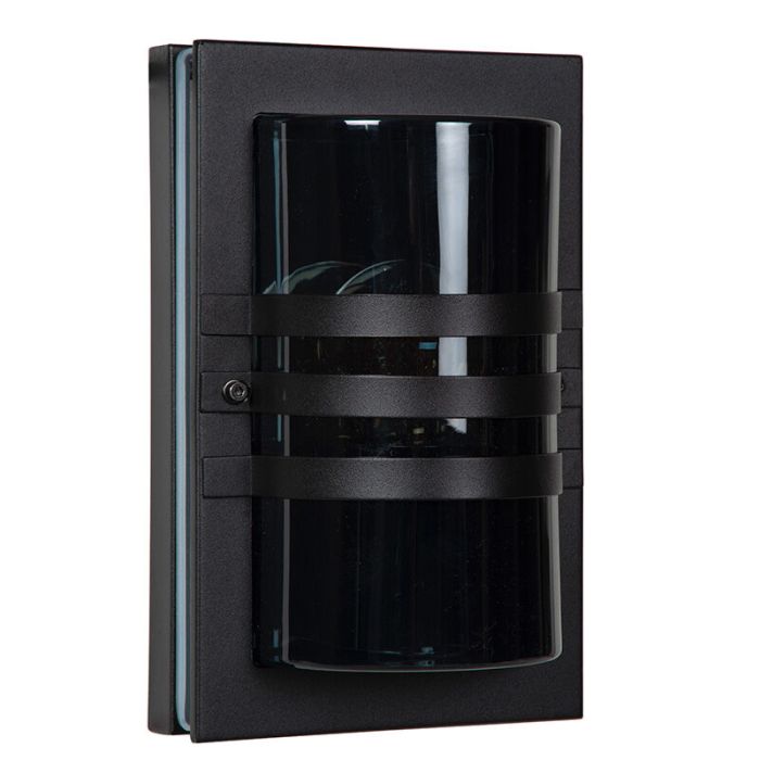 Schwarze Außenleuchte Modern, Privas, IP44
