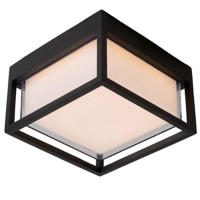 Schwarze Außenleuchte Modern, Singa, 9,6W, 2700K LED, IP54
