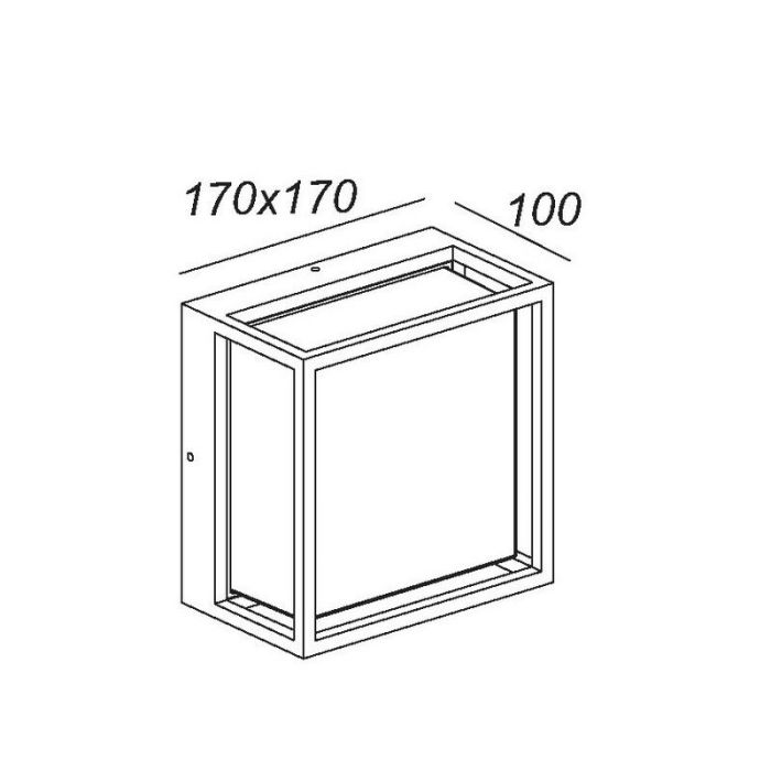 Schwarze Außenleuchte Modern, Singa, 9,6W, 2700K LED, IP54