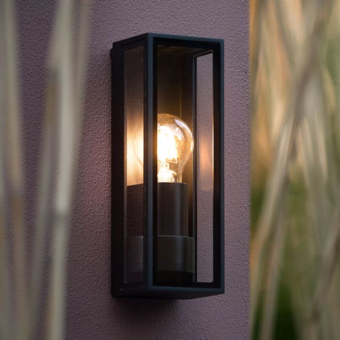 Schwarze Außenleuchte Modern, Dukan, IP65