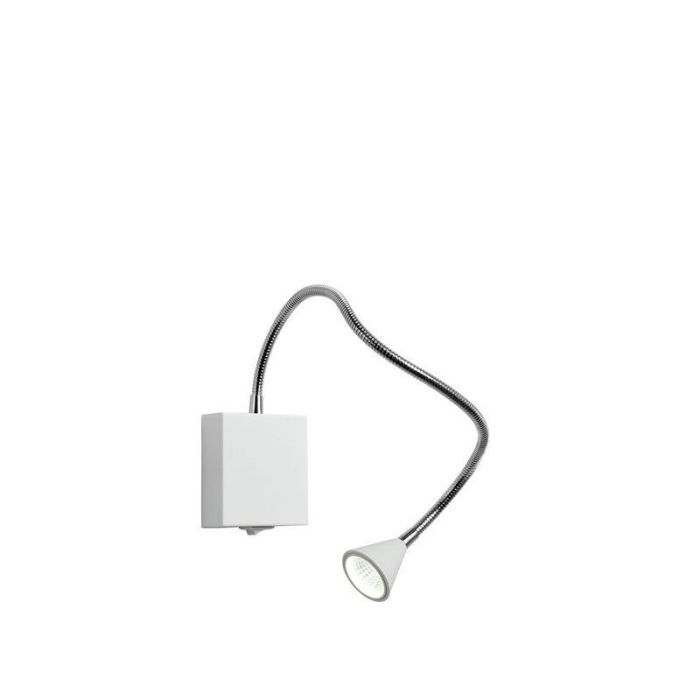Weiße Wandleuchte Modern, Buddy, 3W, 4000K LED, mit Schalter