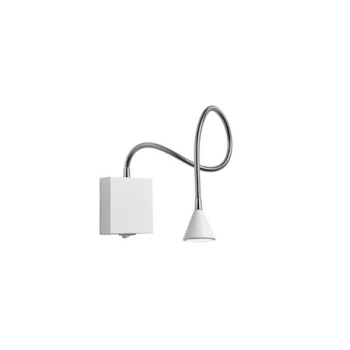 Weiße Wandleuchte Modern, Buddy, 3W, 4000K LED, mit Schalter