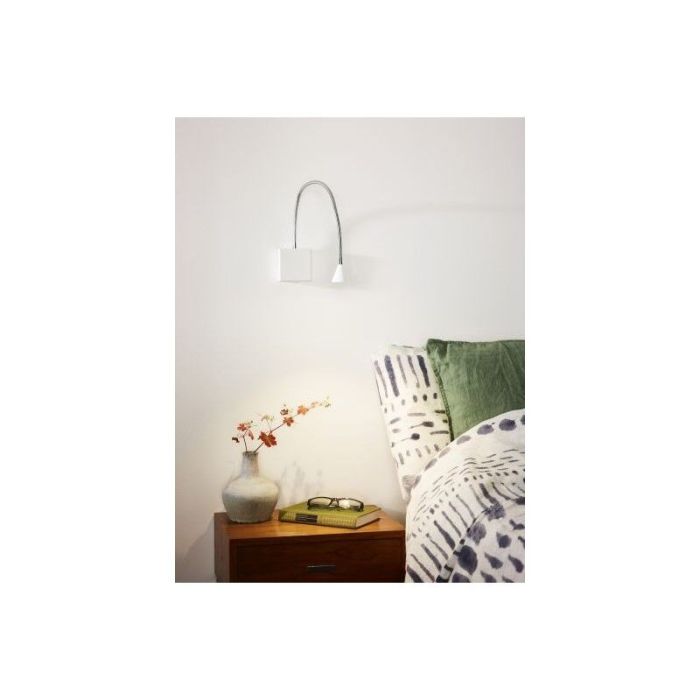 Weiße Wandleuchte Modern, Buddy, 3W, 4000K LED, mit Schalter