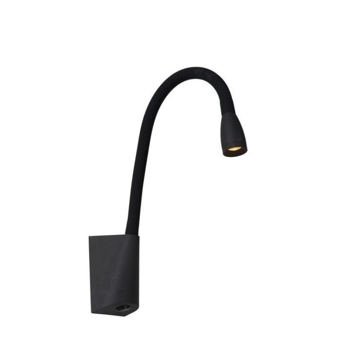 Schwarze Wandleuchte Modern, Galen, 3W, 3000K LED, mit Schalter