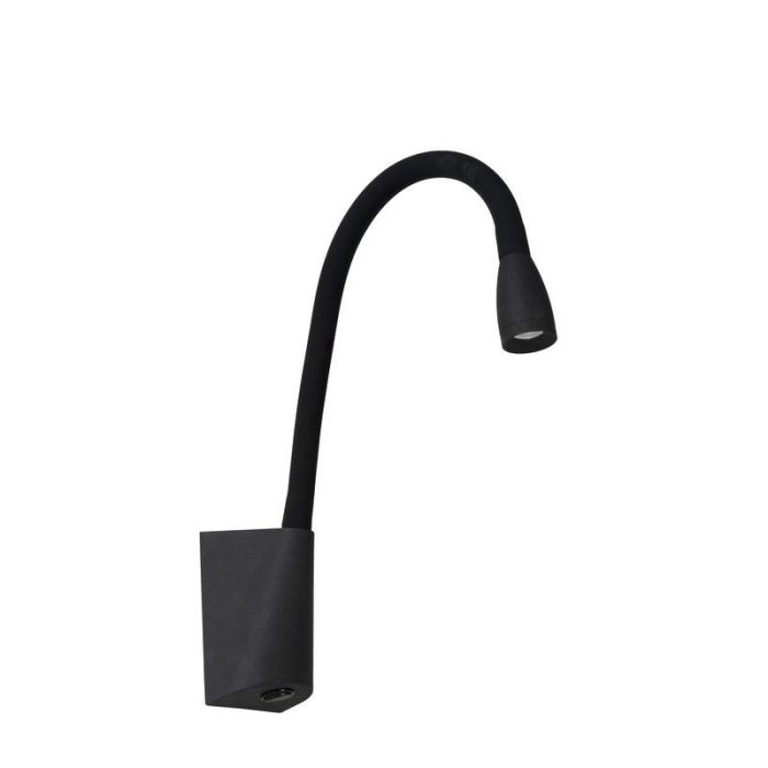 Schwarze Wandleuchte Modern, Galen, 3W, 3000K LED, mit Schalter