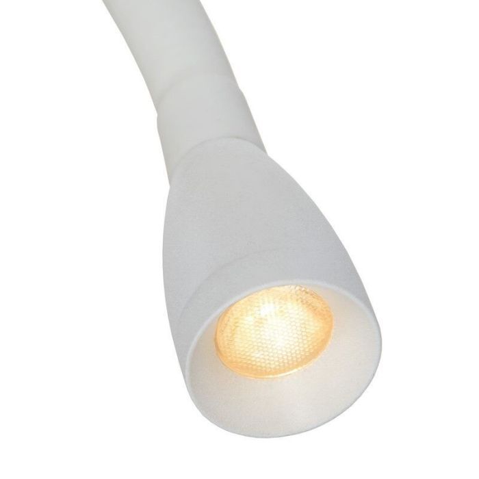 Weiße Wandleuchte Modern, Galen, 3W, 3000K LED, mit Schalter