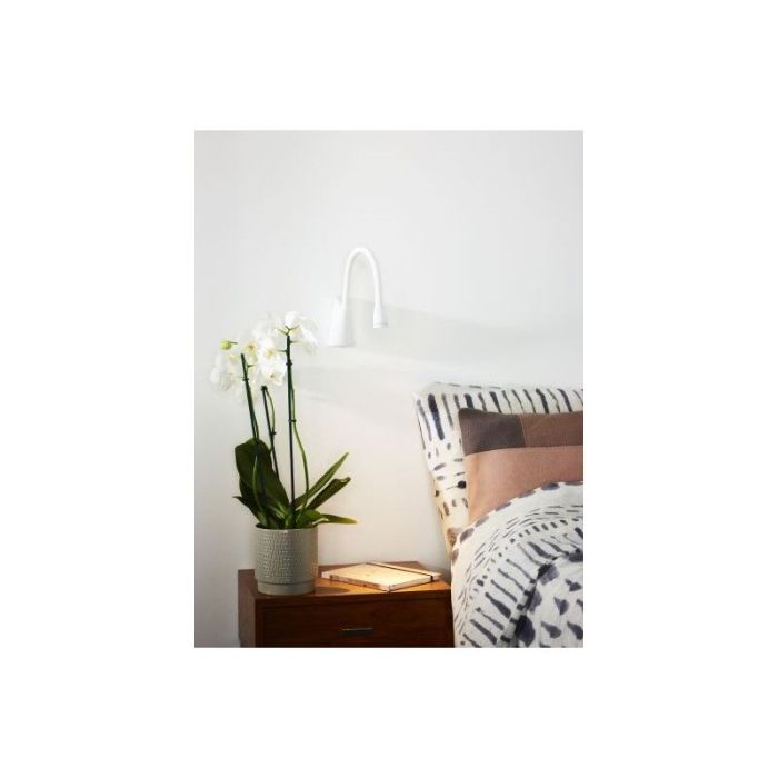 Weiße Wandleuchte Modern, Galen, 3W, 3000K LED, mit Schalter