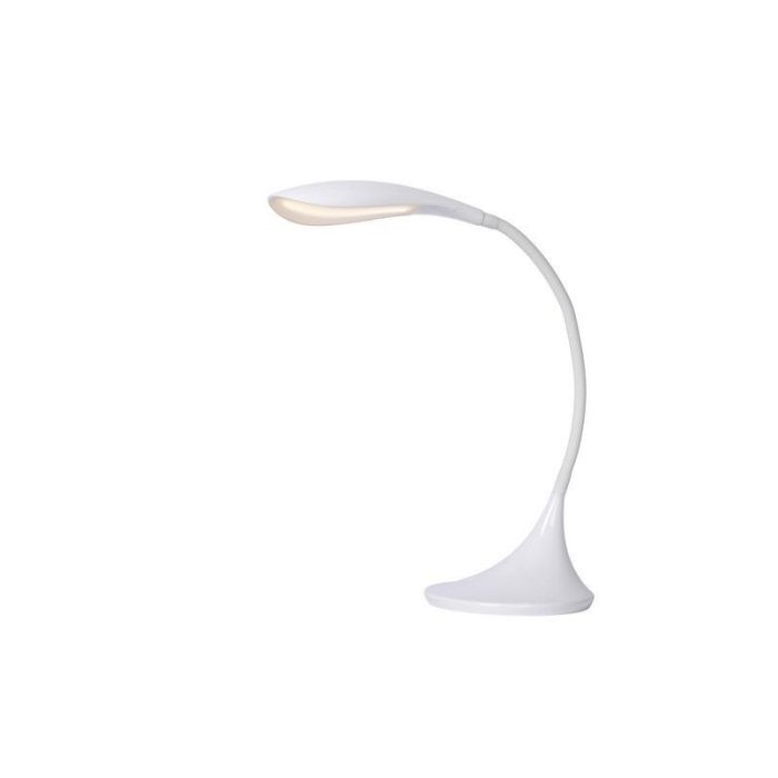 Weiße Schreibtischlampe Modern, Emil, 4,5W, 3000K LED, mit Schalter