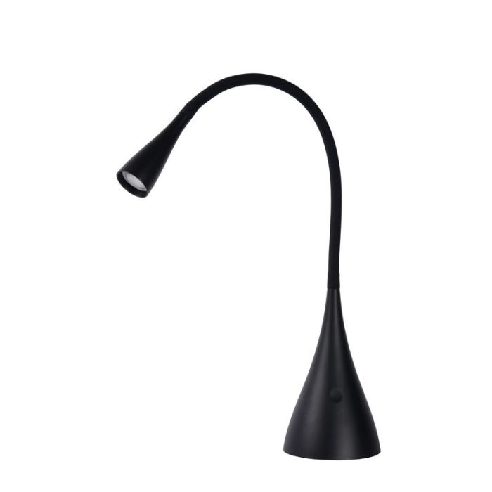 Schwarze Schreibtischlampe Modern, Zozy, 3W, 3000K LED, 3-stufig dimmbar