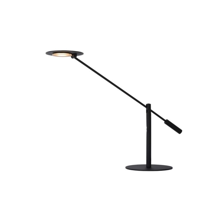 Schwarze Schreibtischlampe Modern, Anselmo, 9W, 3000K LED, mit Touch-Dimmer