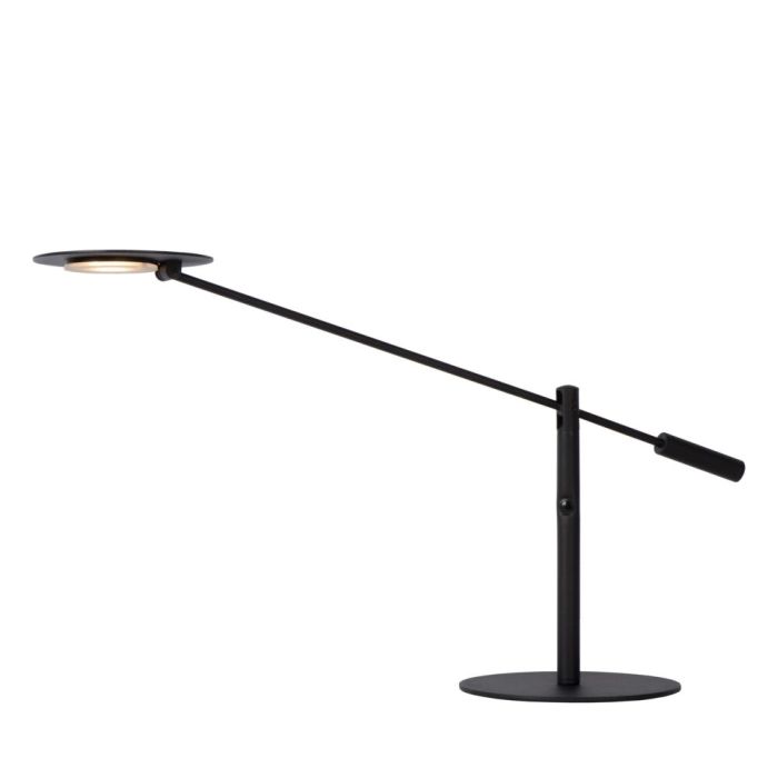 Schwarze Schreibtischlampe Modern, Anselmo, 9W, 3000K LED, mit Touch-Dimmer