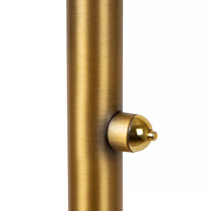 Messing Leselampe Stehlampe Modern, Zenith, 20W, 3000K LED, mit Touch-Dimmer