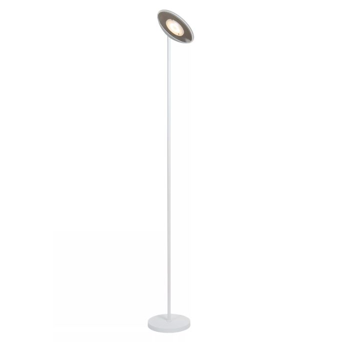 Weiße Leselampe Stehlampe Modern, Zenith, 20W, 3000K LED, mit Touch-Dimmer
