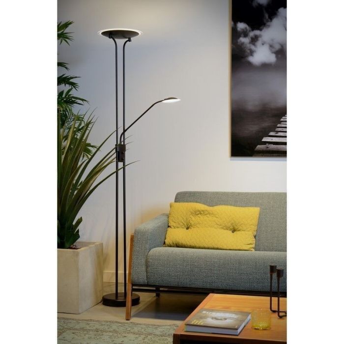 Schwarze Leselampe Stehlampe Modern, Champion, 20W, 3000K LED