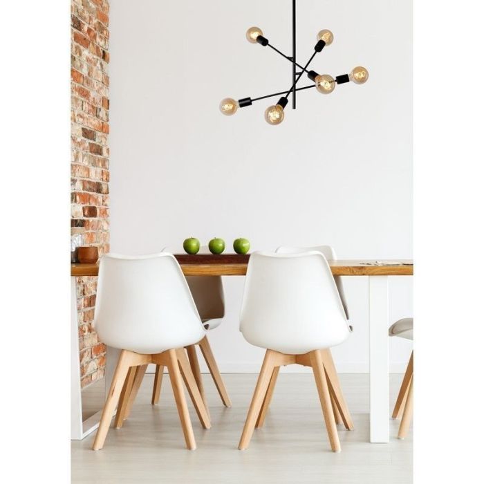 Nickel Deckenlampe Modern, Lester