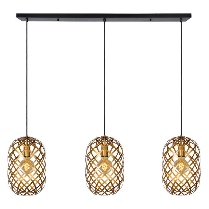 Goldene Pendelleuchte Modern, Wolfram