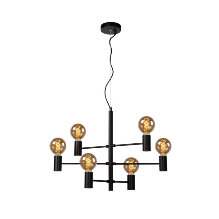 Schwarze Pendelleuchte Modern, Leanne