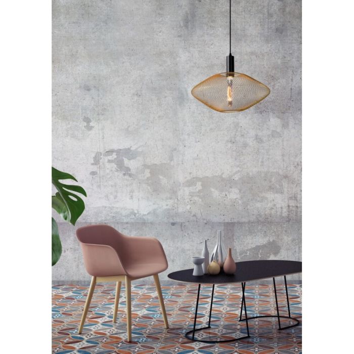 Goldene Pendelleuchte Modern, Mesh