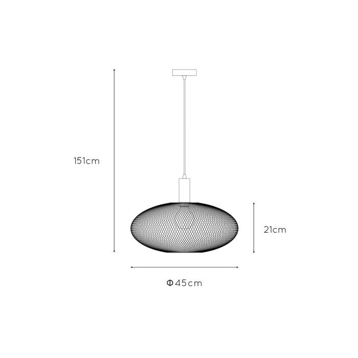 Goldene Pendelleuchte Modern, Mesh