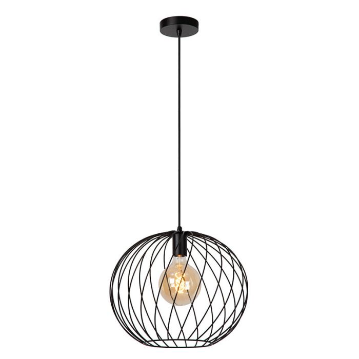 Schwarze Pendelleuchte Antik, Danza