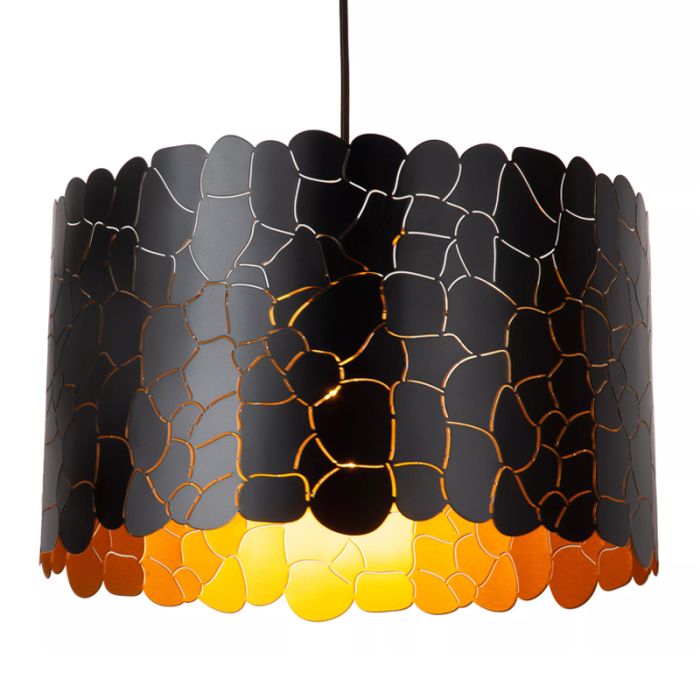 Schwarze Pendelleuchte Modern, Almelo