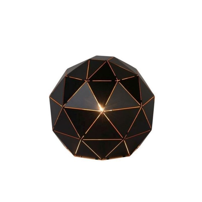 Schwarze Tischleuchte Modern, Otona, mit Schalter
