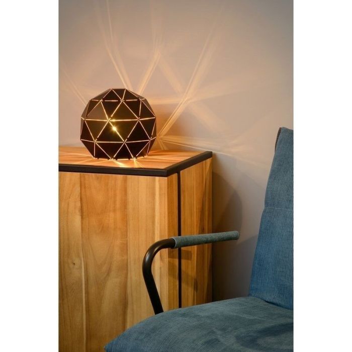 Schwarze Tischleuchte Modern, Otona, mit Schalter